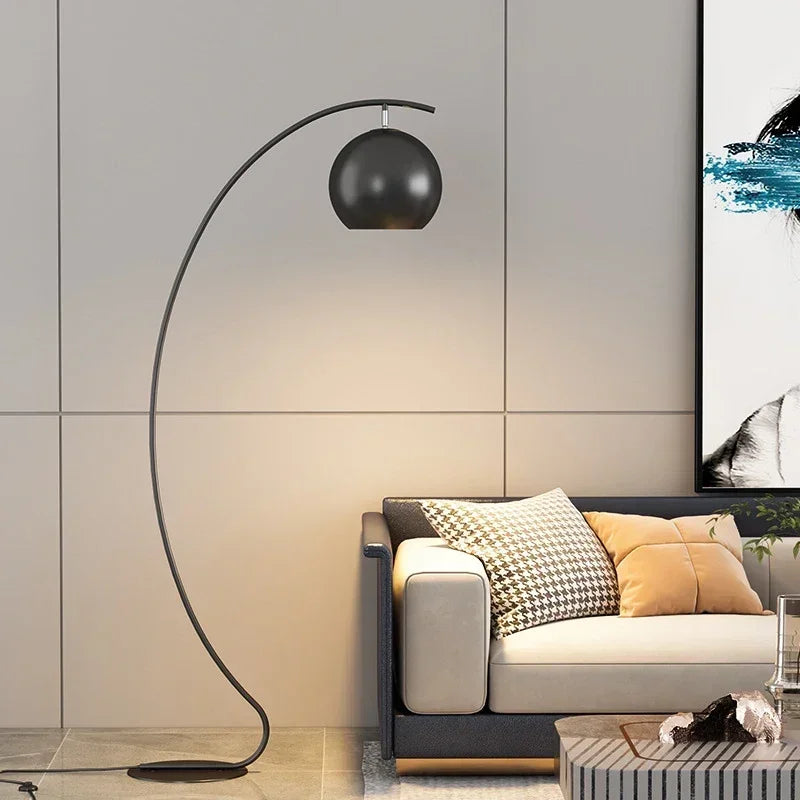 Lampa Podłogowa LED Minimalistyczna Designerska Żółta Żarówka E27