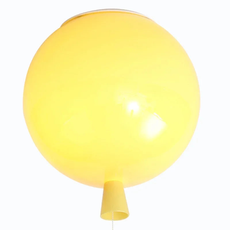Żółta kolorowa lampa balonowa o okrągłym kształcie do dekoracji wnętrz