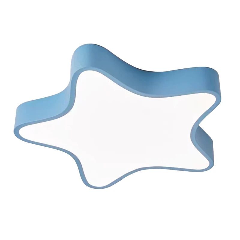 ASANZUO nowoczesna niebieska lampa sufitowa w kształcie gwiazdy do pokoju dziecięcego