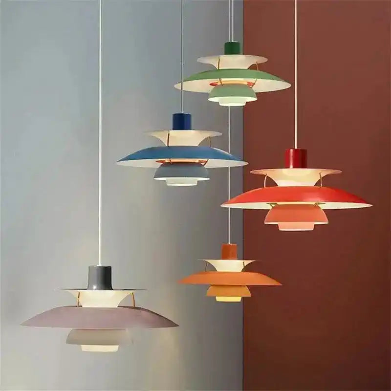 Kolorowe lampy wiszące z nowoczesnym designem od zhiwudeng do wnętrz