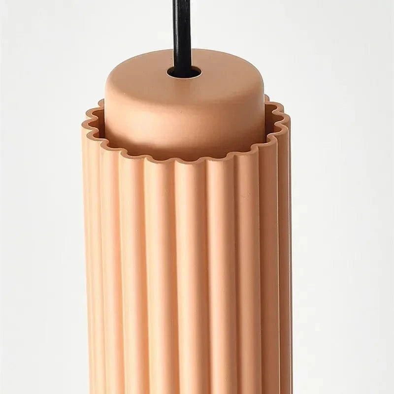 Nowoczesne lampy wiszące JOYINLED w kolorze beżowym z falistym wzorem powierzchni