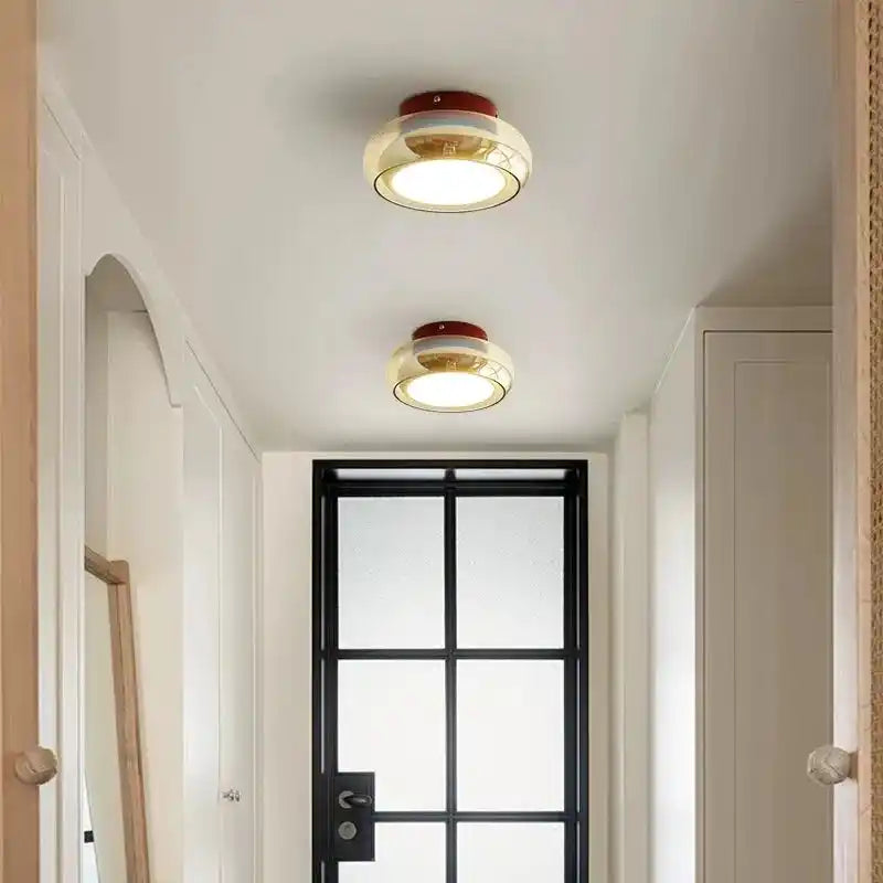 Nowoczesne oświetlenie LED do salonu Xunze montowane na suficie w jasnym wnętrzu