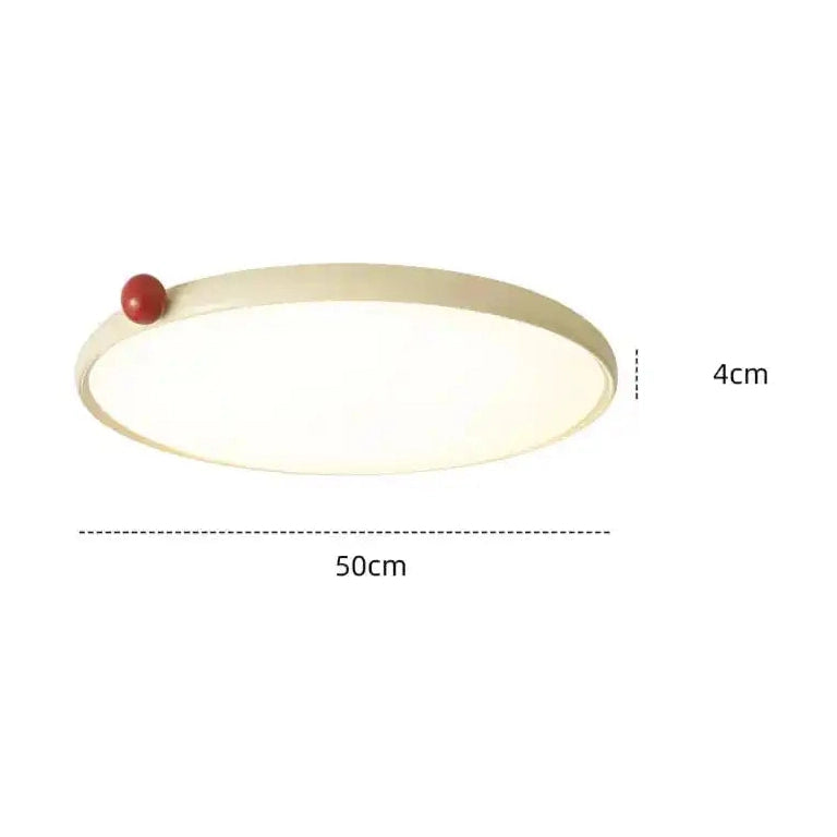 Nowoczesne oświetlenie LED do salonu w kształcie okrągłej lampy sufitowej o średnicy 50 cm