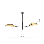 LOTUS 2 BLACK/RATTAN