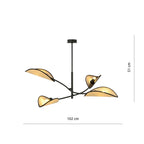 LOTUS 4 BLACK/RATTAN