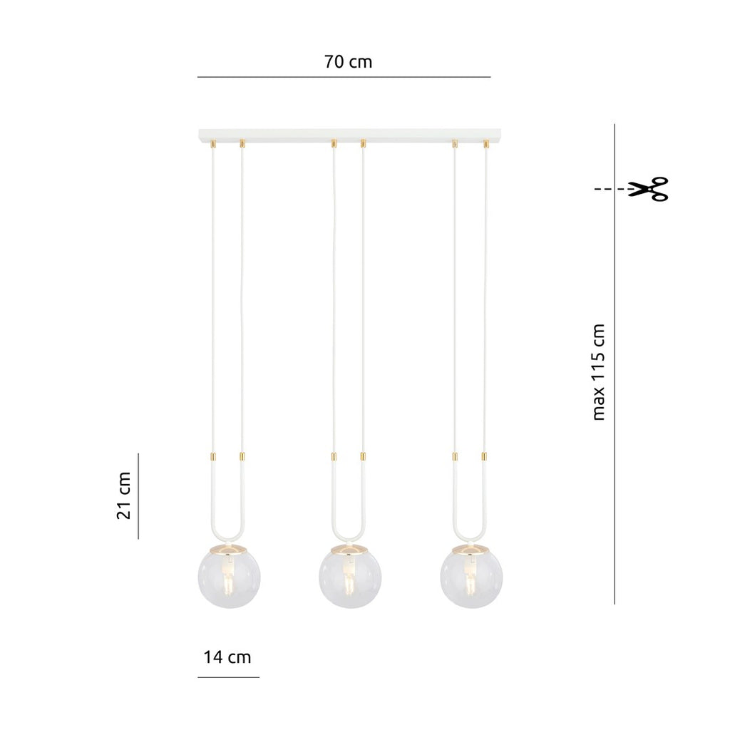 GLAM 3 WHITE/TRANSPARENT