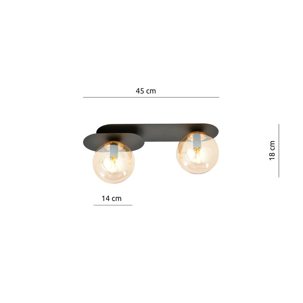 PLAZA 2 BLACK/MIODOWY