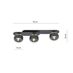 PLAZA 3 BLACK/STRIPE