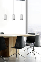 FUMIKO 3 WH/CHROME