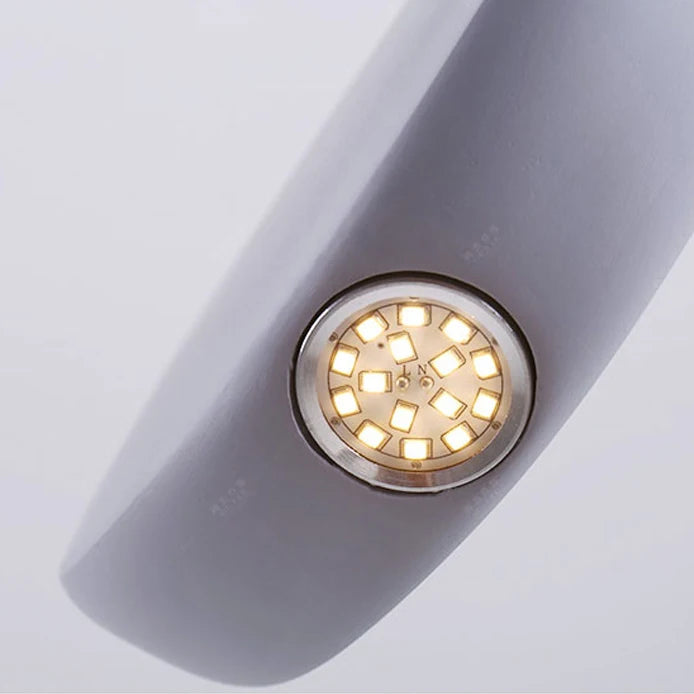 Nowoczesna lampa wisząca LED z metalu i żywicy 3-5 źródeł światła