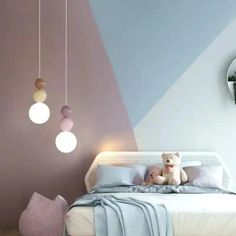 LampaNowoczesna Lampa Wisząca LED Kremowy Abażur Nordic Styl  Jaśnie Panie