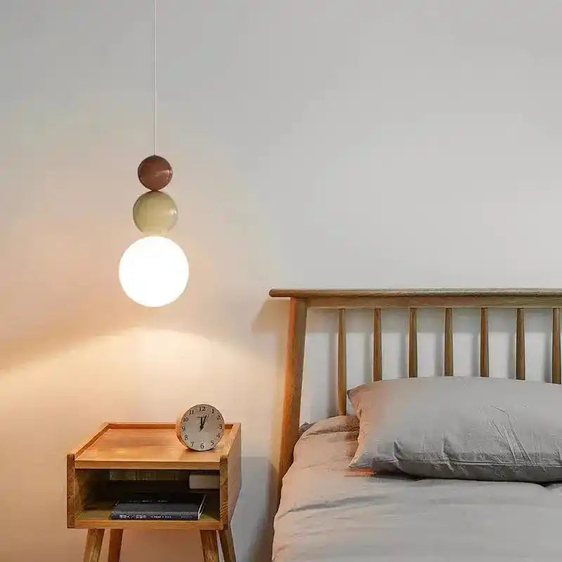 LampaNowoczesna Lampa Wisząca LED Kremowy Abażur Nordic Styl  Jaśnie Panie