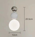 LampaNowoczesna Lampa Wisząca LED Kremowy Abażur Nordic Styl  Jaśnie Panie