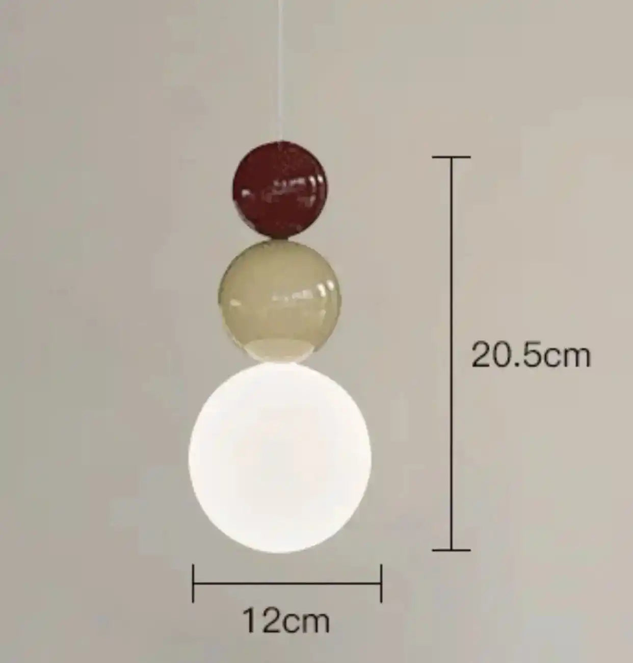 LampaNowoczesna Lampa Wisząca LED Kremowy Abażur Nordic Styl  Jaśnie Panie