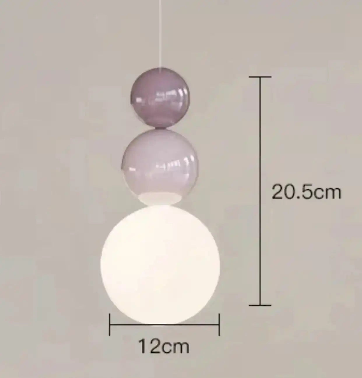 LampaNowoczesna Lampa Wisząca LED Kremowy Abażur Nordic Styl  Jaśnie Panie