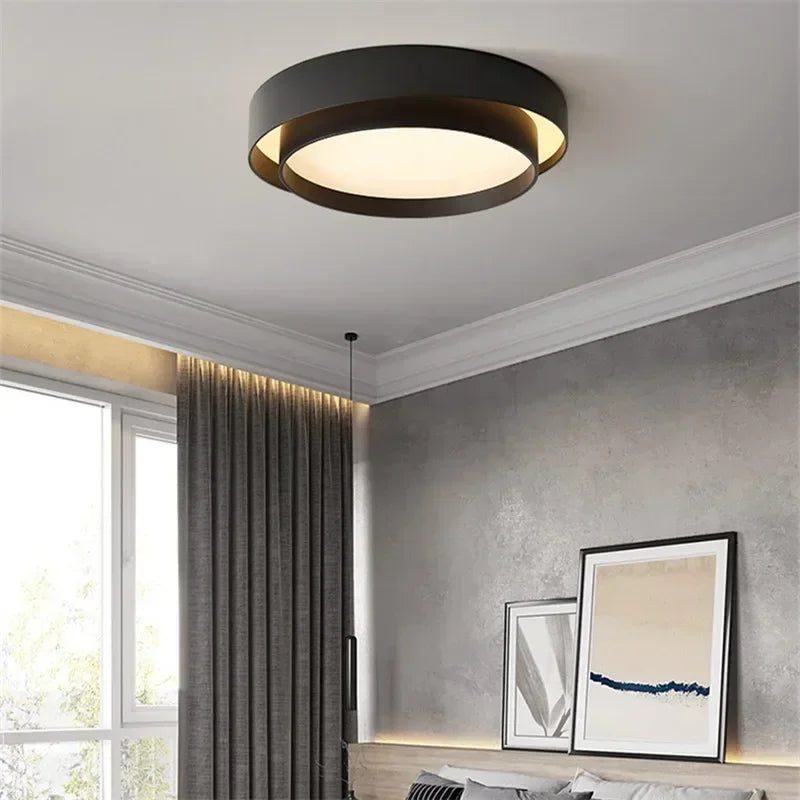 Nowoczesna Lampa Sufitowa LED do Sypialni i Salonu Minimalistyczna