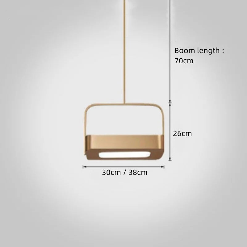 Elegancka lampa wisząca xiuxiu o nowoczesnym oświetleniu do salonu, z długością 70 cm