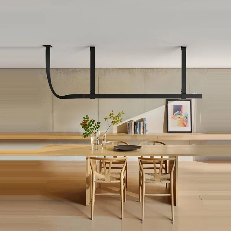 Lampa Wisząca LED Skórzany Pasek Włoska Minimalistyczna Nowoczesna