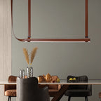 Lampa Wisząca LED Skórzany Pasek Włoska Minimalistyczna Nowoczesna