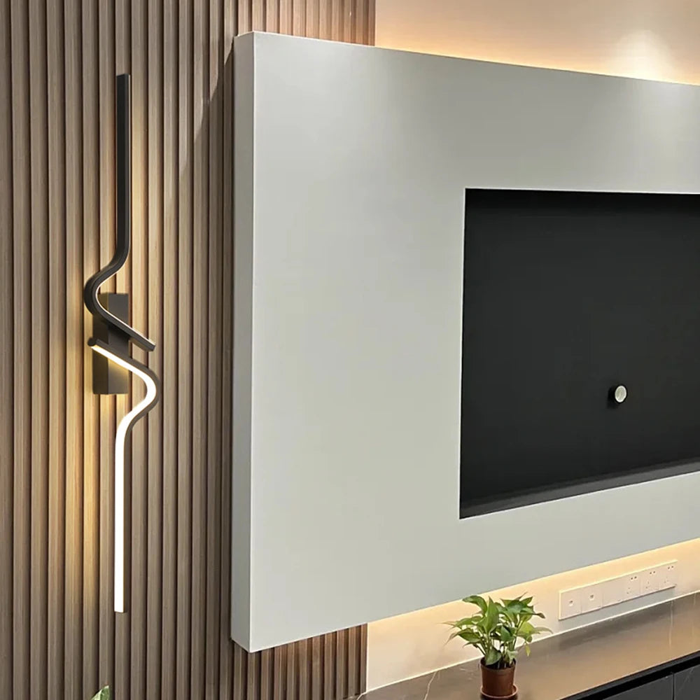 Minimalistyczna Lampa Ścienna LED Biała Ciepła Zimna Nowoczesna