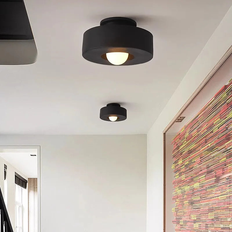 Nowoczesna zielona lampa sufitowa LED do kuchni salonu