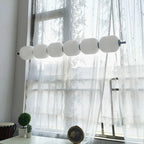 Nowoczesna Lampa Wisząca LED 6-8 Świateł Biała Aluminium