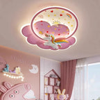 Lampa Sufitowa LED Jednorożec Tęcza Różowa do Pokoju Dziecięcego GD-A1-01