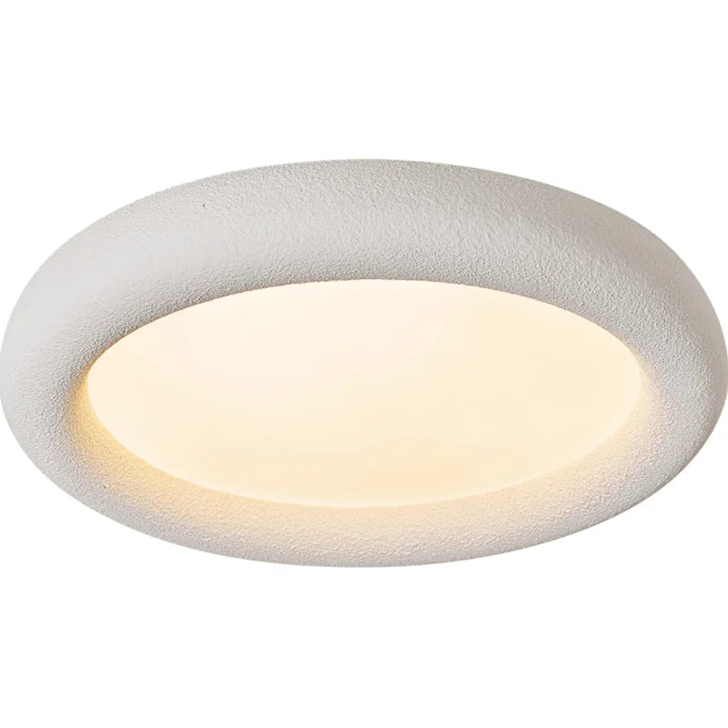 Nowoczesna Lampa Sufitowa LED Wabi Sabi 55cm Kremowa