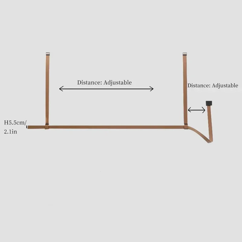 Lampa Wisząca LED Skórzany Pasek Włoska Minimalistyczna Nowoczesna
