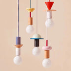 Wisząca Lampa LED Nordic z Drewnianym Abażurem Białym E27