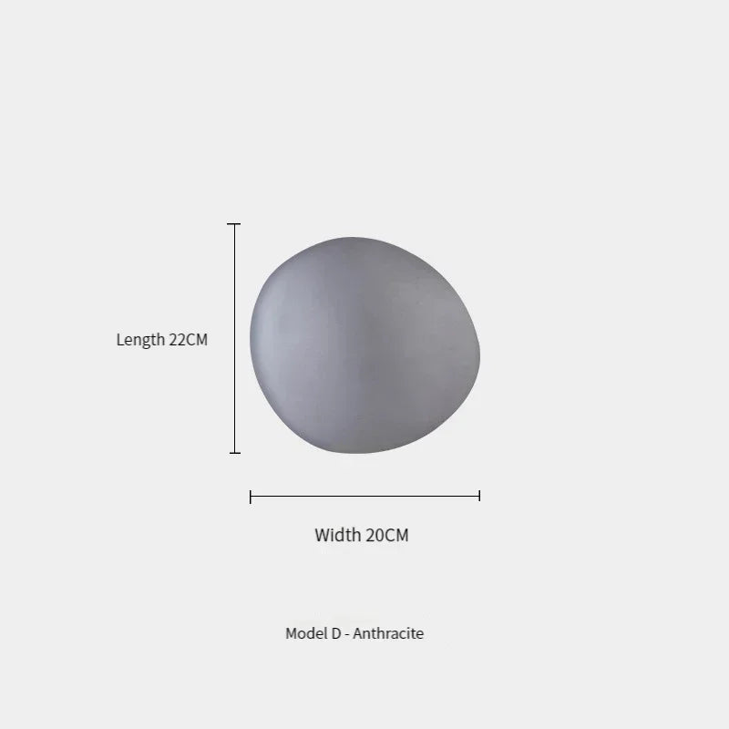 lampy dekoracyjne na ścianę okrągła antracytowa lampa ścienna model D wymiary 22x20 cm
