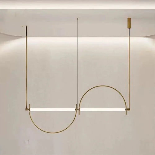 Lampa Wisząca LED Łukowa Minimalistyczna Nowoczesna T-A-001