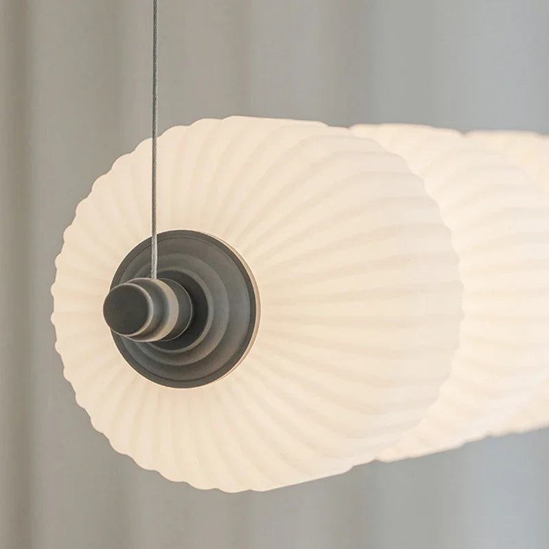 Nowoczesna Lampa Wisząca LED 6-8 Świateł Biała Aluminium