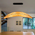 Nowoczesna Lampa Wisząca Żaglowiec Duży Abażur Materiał