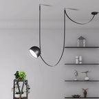 Nowoczesne minimalne wiszące lampy LED do jadalni i restauracji