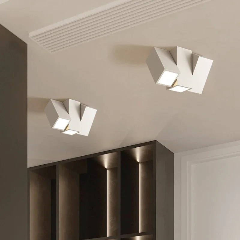 Nowoczesna Lampa sufitowa LED 3 źródła światła czarna metalowa