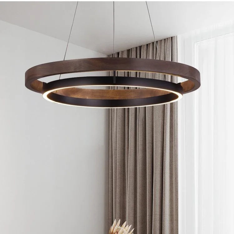 Nowoczesny żyrandol do salonu w eleganckim designie z podświetleniem LED