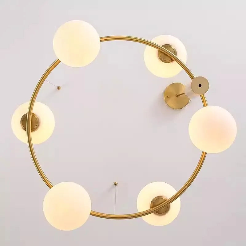 Lampa Wisząca LED Szklana Kula Magiczna Fasolka Nordic