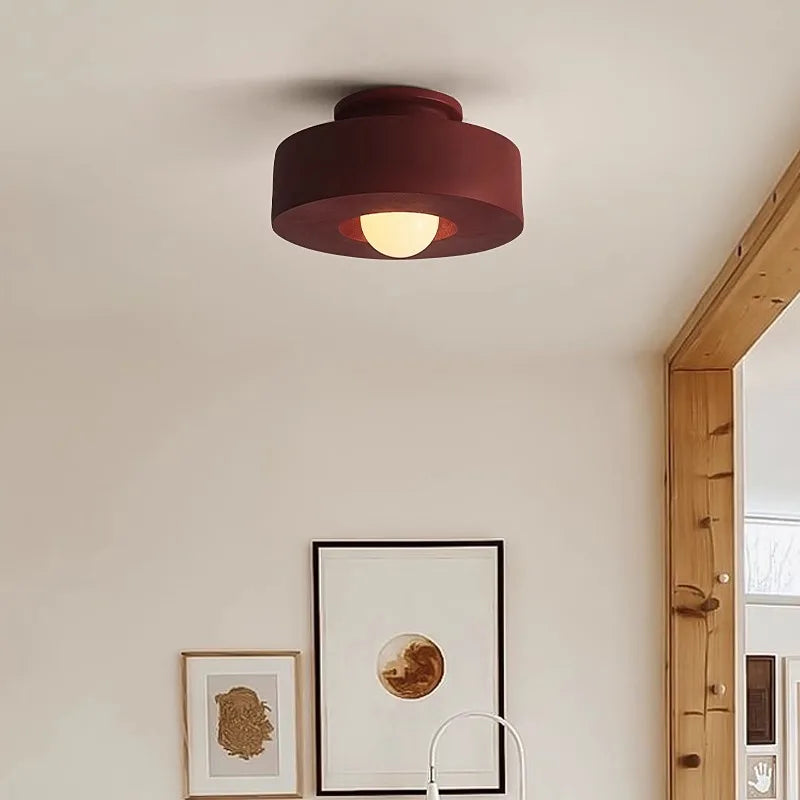 Nowoczesna zielona lampa sufitowa LED do kuchni salonu