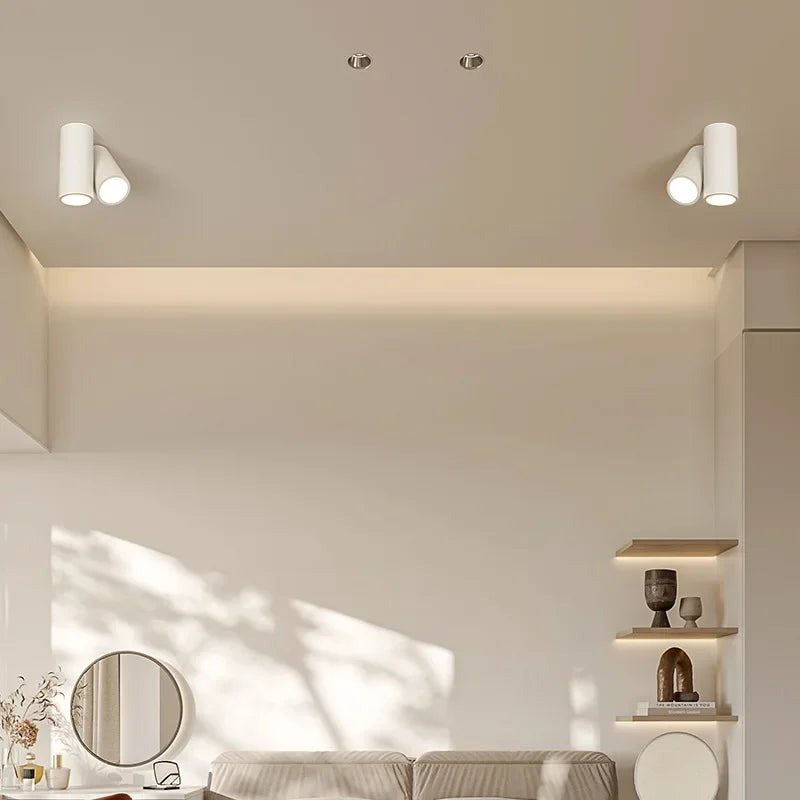 Nowoczesna Lampa sufitowa LED 3 źródła światła czarna metalowa