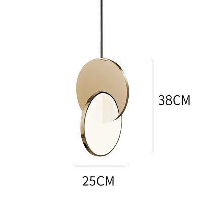 Nowoczesna Lampa Wisząca LED ze Stali Nierdzewnej Okrągła Sufitowa