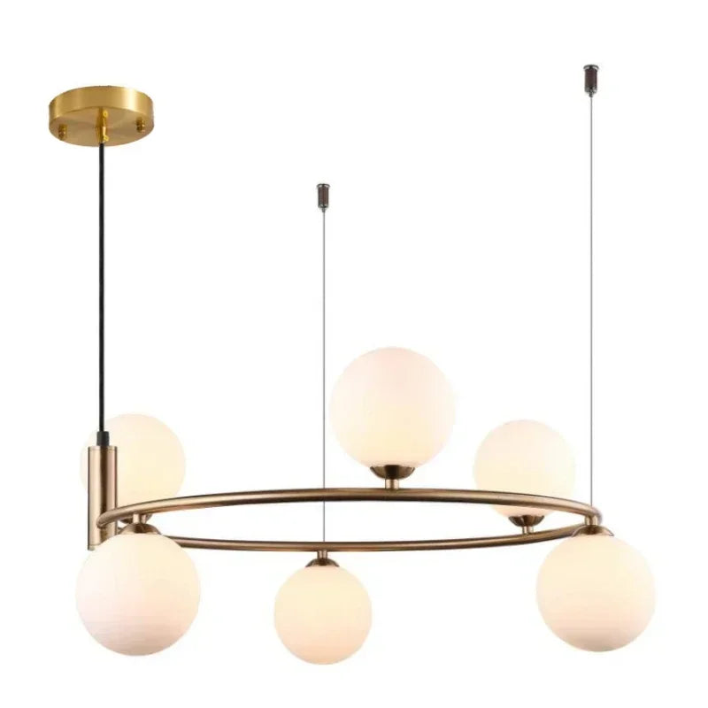 Lampa Wisząca LED Szklana Kula Magiczna Fasolka Nordic