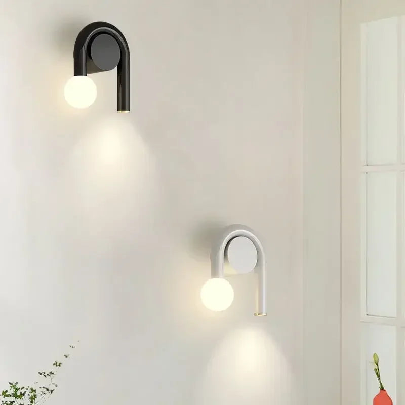 Kinkiet Ścienny LED U-Kształtny Skandynawski Nowoczesny JK-X1-02