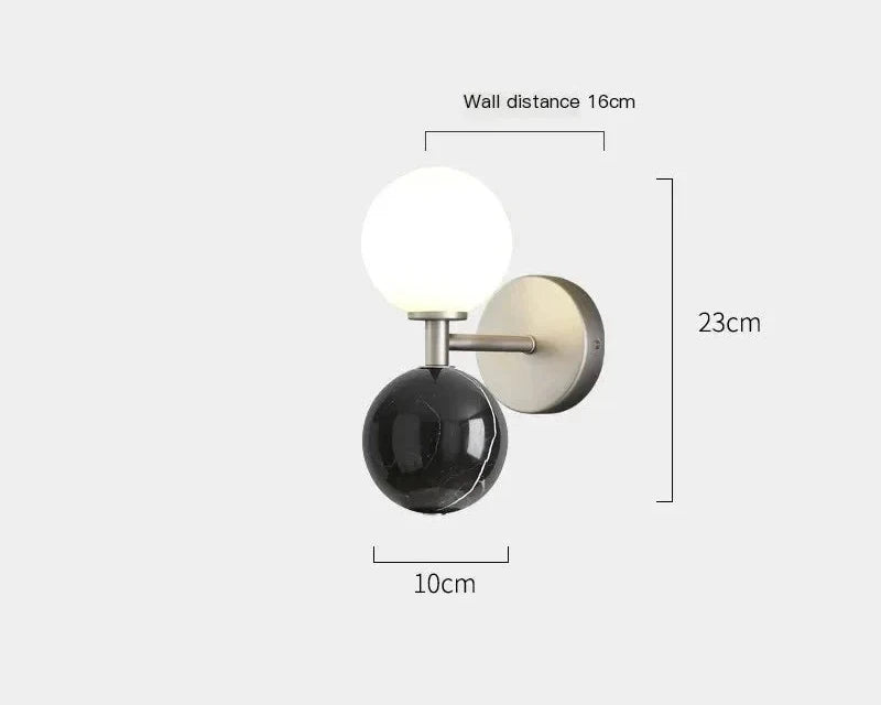 TAONUANSHU T-A-001 Lampa Ścienna LED z Marmuru Nowoczesna