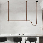 Lampa Wisząca LED Skórzany Pasek Włoska Minimalistyczna Nowoczesna