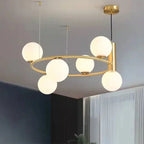 Lampa Wisząca LED Szklana Kula Magiczna Fasolka Nordic