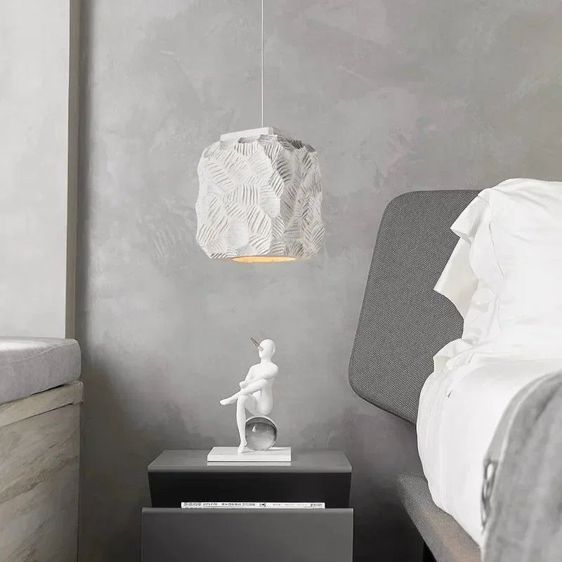 Nowoczesna Wisząca Lampa Wabi Sabi Styl Japoński do Sypialni