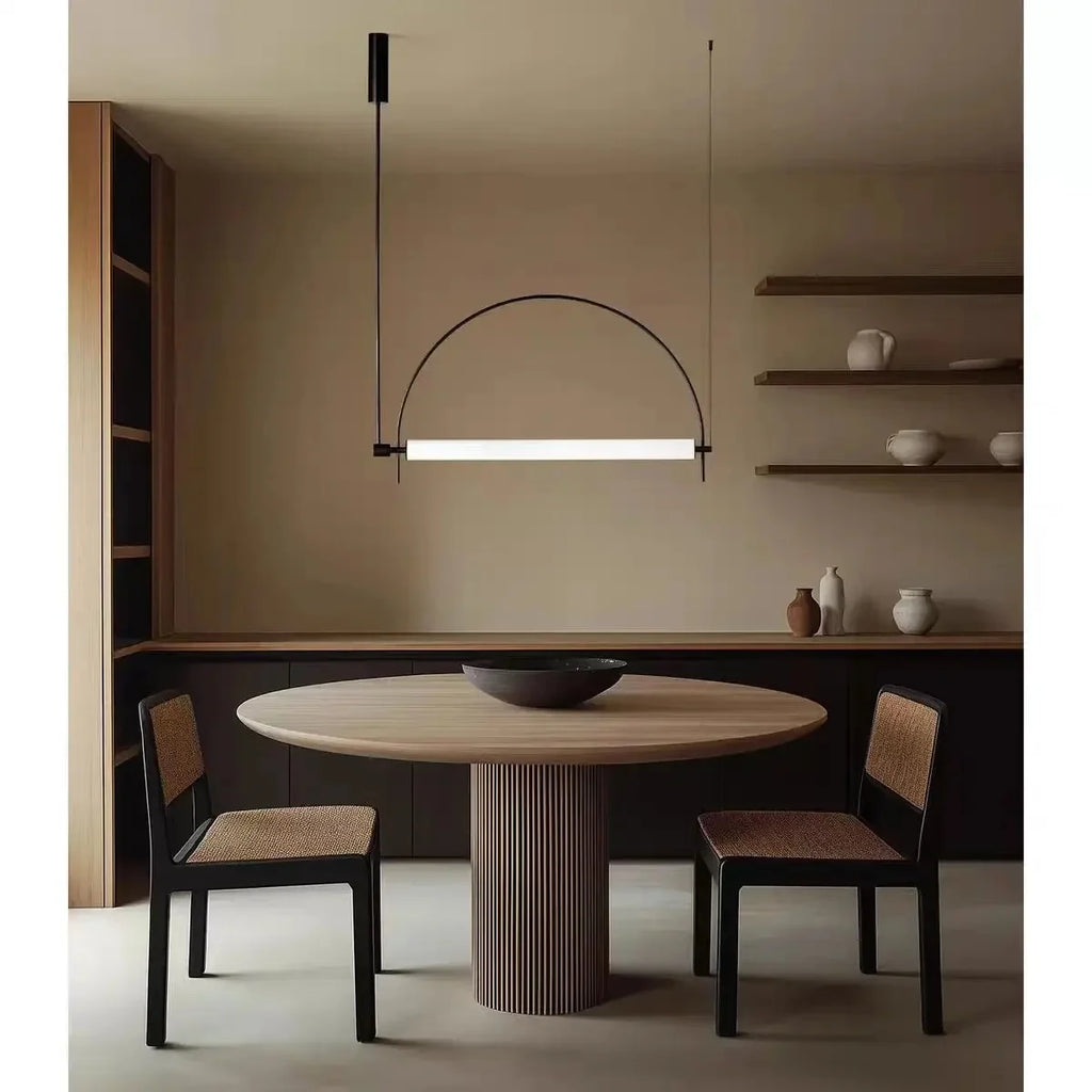 Lampa Wisząca LED Łukowa Minimalistyczna Nowoczesna T-A-001