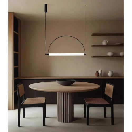 Lampa Wisząca LED Łukowa Minimalistyczna Nowoczesna T-A-001