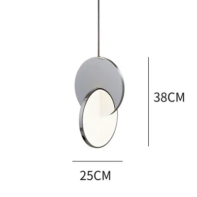Nowoczesna Lampa Wisząca LED ze Stali Nierdzewnej Okrągła Sufitowa